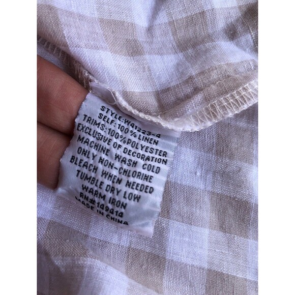 X Large Johnny Was Workshop Adele Gingham Pocket Overshirt Boho Chic - Picture 12 of 14